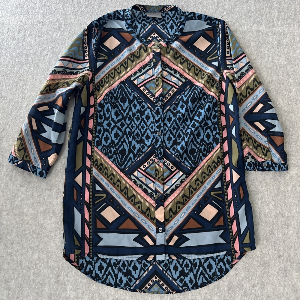 Vera Moda Sue Ella Quarter Sleeve Button Up Blouse Womens XSmall